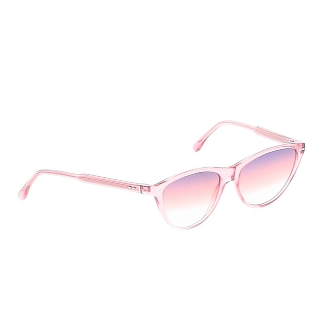 ISABEL MARANT ACETATE CAT-EYE SUNGLASSES IN PINK/PURPLE - Picture 8 of 9